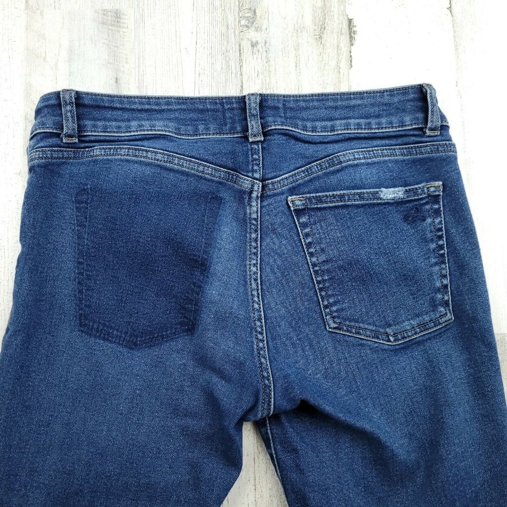 DL1961 Margaux Instasculpt Ankle Skinny Cracked Blue Jeans Size 28 (30x28) EUC - Picture 10 of 10